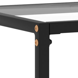 Mobiletto Consolle Trasparente 100x35x75 cm in Vetro Temperato