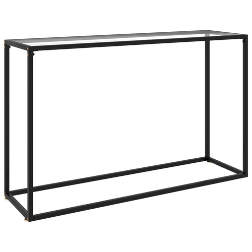 Mobiletto Consolle Trasparente 120x35x75 cm in Vetro Temperato