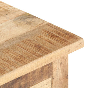 Mobiletto con anta e cassetto 40x30x50 cm in Legno Massello di Mango Grezzo