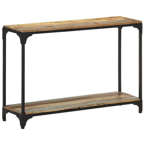 Mobiletto Consolle 110x30x75 cm in Legno Massello di Recupero