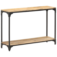 Load image into Gallery viewer, Tavolo Consolle 110x30x75 cm in Legno Massello di Mango