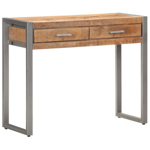 Tavolo Consolle 95x35x75 cm in Legno Massello di Mango