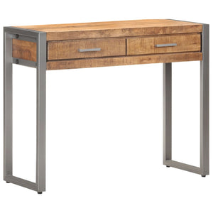 Tavolo Consolle 95x35x75 cm in Legno Massello di Mango