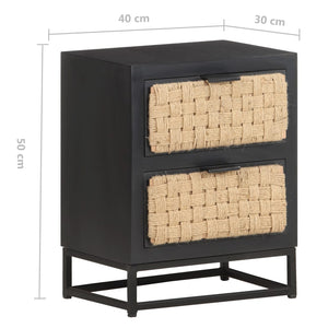 Mobiletto con cassetti 40x30x50 cm in Legno Massello di Mango