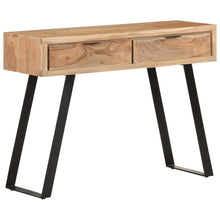 Load image into Gallery viewer, Tavolo Consolle 100x35x76cm in Massello d&#39;Acacia con Bordi Vivi