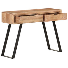 Load image into Gallery viewer, Tavolo Consolle 100x35x76cm in Massello d&#39;Acacia con Bordi Vivi