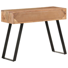 Load image into Gallery viewer, Tavolo Consolle 100x35x76cm in Massello d&#39;Acacia con Bordi Vivi