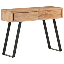 Load image into Gallery viewer, Tavolo Consolle 100x35x76cm in Massello d&#39;Acacia con Bordi Vivi