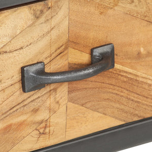 Mobiletto Consolle 110x35x75 cm in Legno Massello di Acacia