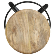 Laden Sie das Bild in den Galerie-Viewer, Sgabelli da Bar 2 pz 76 cm in Legno Massello di Mango