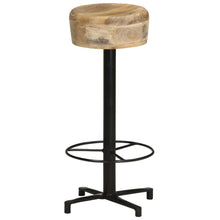 Laden Sie das Bild in den Galerie-Viewer, Sgabelli da Bar 2 pz 76 cm in Legno Massello di Mango