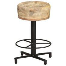 Laden Sie das Bild in den Galerie-Viewer, Sgabelli da Bar 2 pz 52 cm in Legno Massello di Mango
