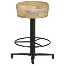 Laden Sie das Bild in den Galerie-Viewer, Sgabelli da Bar 2 pz 52 cm in Legno Massello di Mango