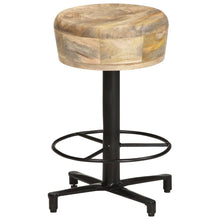 Laden Sie das Bild in den Galerie-Viewer, Sgabelli da Bar 2 pz 52 cm in Legno Massello di Mango