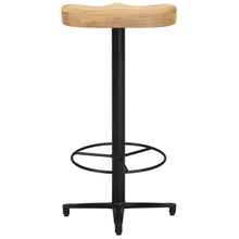 Laden Sie das Bild in den Galerie-Viewer, Sgabelli da Bar 2 pz 76 cm in Legno Massello di Mango