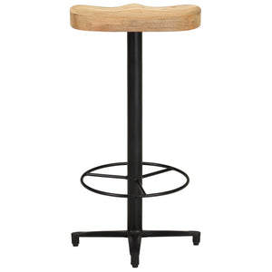 Sgabelli da Bar 2 pz 76 cm in Legno Massello di Mango