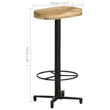 Laden Sie das Bild in den Galerie-Viewer, Sgabelli da Bar 2 pz 76 cm in Legno Massello di Mango