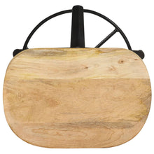 Laden Sie das Bild in den Galerie-Viewer, Sgabelli da Bar 2 pz 66 cm in Legno Massello di Mango