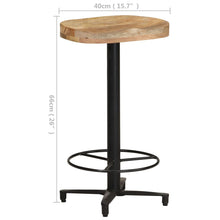 Laden Sie das Bild in den Galerie-Viewer, Sgabelli da Bar 2 pz 66 cm in Legno Massello di Mango
