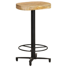 Laden Sie das Bild in den Galerie-Viewer, Sgabelli da Bar 2 pz 66 cm in Legno Massello di Mango