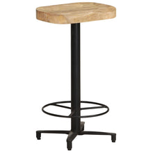 Laden Sie das Bild in den Galerie-Viewer, Sgabelli da Bar 2 pz 66 cm in Legno Massello di Mango