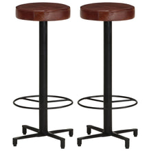 Laden Sie das Bild in den Galerie-Viewer, Sgabelli da Bar 2 pz 76 cm in Vera Pelle