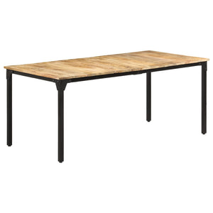 Tavolo da Pranzo 180x90x76 cm in Legno di Mango Grezzo
