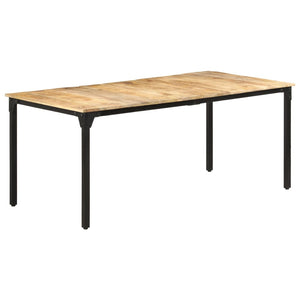 Tavolo da Pranzo 180x90x76 cm in Legno di Mango Grezzo