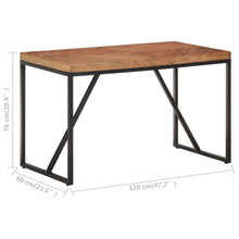 Load image into Gallery viewer, Tavolo da Pranzo 120x60x76 cm Legno Massello di Acacia e Mango