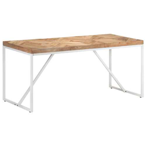Tavolo da Pranzo 160x70x76 cm in Legno Massello Acacia e Mango