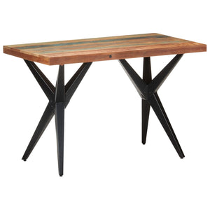 Tavolo da Pranzo 120x60x76 cm in Legno Massello di Recupero