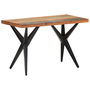 Tavolo da Pranzo 120x60x76 cm in Legno Massello di Recupero