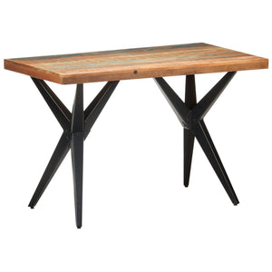 Tavolo da Pranzo 120x60x76 cm in Legno Massello di Recupero