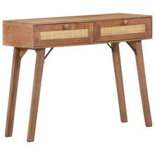 Carica l&#39;immagine nel visualizzatore di Gallery, Tavolo Consolle 100x35x76 cm in Legno Massello di Mango