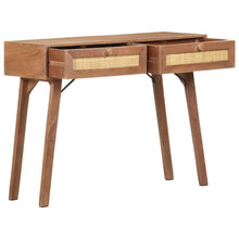Carica l&#39;immagine nel visualizzatore di Gallery, Tavolo Consolle 100x35x76 cm in Legno Massello di Mango