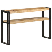 Carica l&#39;immagine nel visualizzatore di Gallery, Mobiletto Consolle 120x30x75 cm in Legno di Mango Grezzo