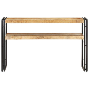 Mobiletto Consolle 120x30x75 cm in Legno di Mango Grezzo