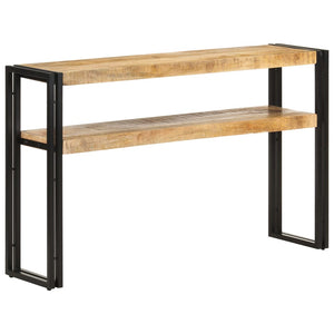 Mobiletto Consolle 120x30x75 cm in Legno di Mango Grezzo
