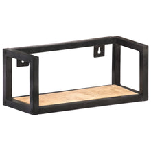 Load image into Gallery viewer, Mensole a Muro 2 pz 40 cm in Legno Massello di Mango Grezzo