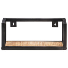 Load image into Gallery viewer, Mensole a Muro 2 pz 40 cm in Legno Massello di Mango Grezzo