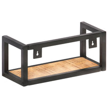 Load image into Gallery viewer, Mensole a Muro 2 pz 40 cm in Legno Massello di Mango Grezzo