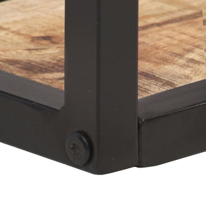 Mensole a Muro 2 pz 40 cm in Legno Massello di Mango Grezzo