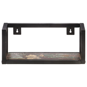 Mensole a Muro 2 pz 40 cm in Legno Massello di Recupero