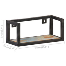 Load image into Gallery viewer, Mensole a Muro 2 pz 40 cm in Legno Massello di Recupero