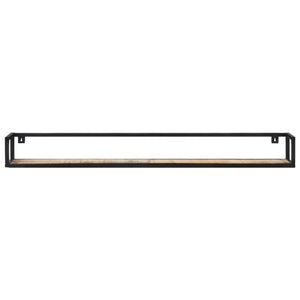 Mensole a Muro 2 pz 160 cm in Legno di Mango Grezzo
