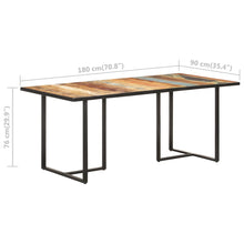 Load image into Gallery viewer, Tavolo da Pranzo 180 cm in Legno Massello di Recupero