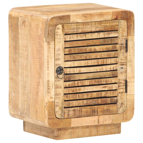Mobiletto con anta 40x30x50 cm in Legno Massello di Mango Grezzo