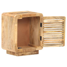 Load image into Gallery viewer, Mobiletto con anta 40x30x50 cm in Legno Massello di Mango Grezzo
