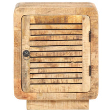 Load image into Gallery viewer, Mobiletto con anta 40x30x50 cm in Legno Massello di Mango Grezzo