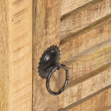 Load image into Gallery viewer, Mobiletto con anta 40x30x50 cm in Legno Massello di Mango Grezzo